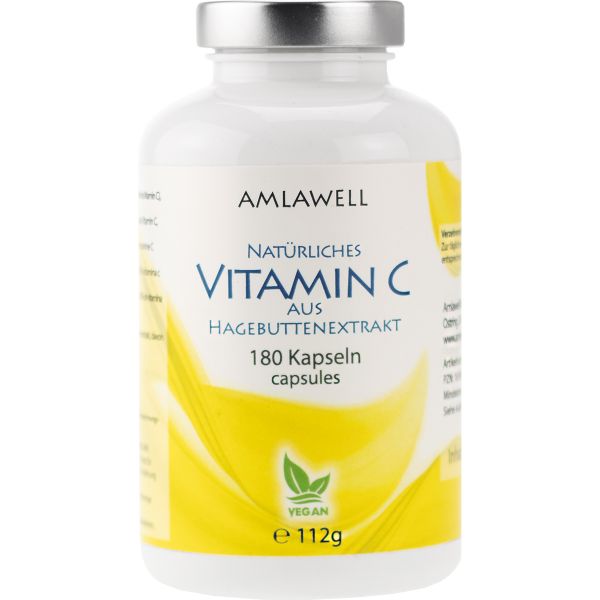 Amlawell natürliches Vitamin C Kapseln / 180