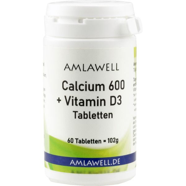 Amlawell Calcium 600 + Vitamin D3 Tabletten / 60 Stück